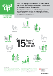 Picture shows ways to stand up in everyday life