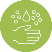 Se laver les mains régulièrement et soigneusement avec de l’eau et du savon